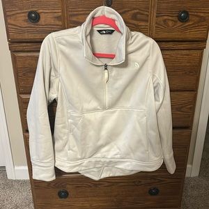 Winter white north face hoodie